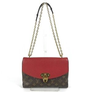 LOUIS VUITTON Authentic Brown Monogram Canvas Pochette Shoulder Bag
